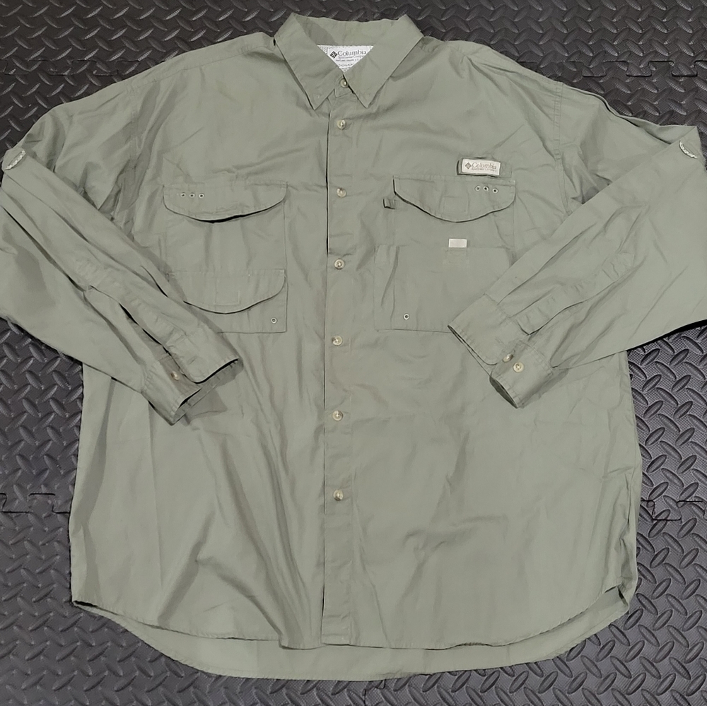 Columbia PFG Button Down Shirt XL